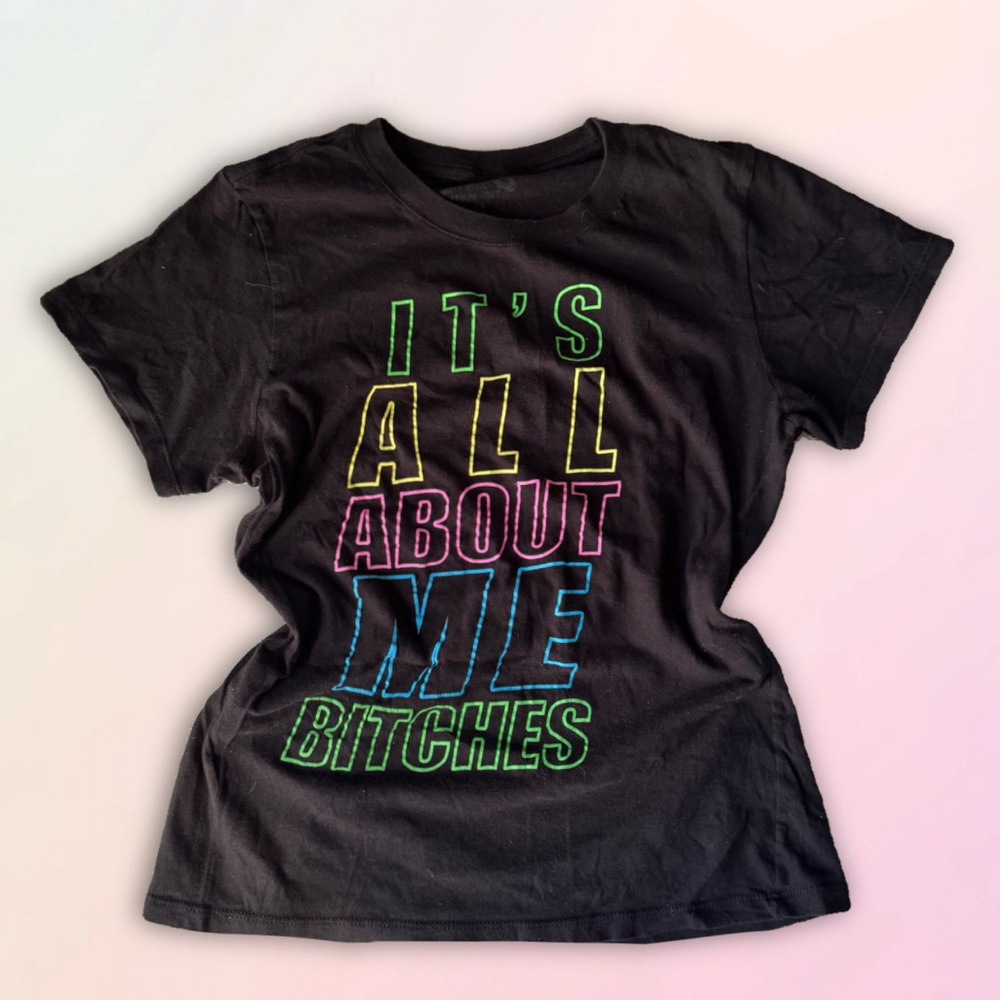 Vintage, Spencer’s, All About Me Fitted Tee